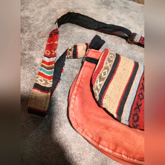 Tree of life Napel Canvas boho crossbody messenger bag purse - Picture 6 of 16